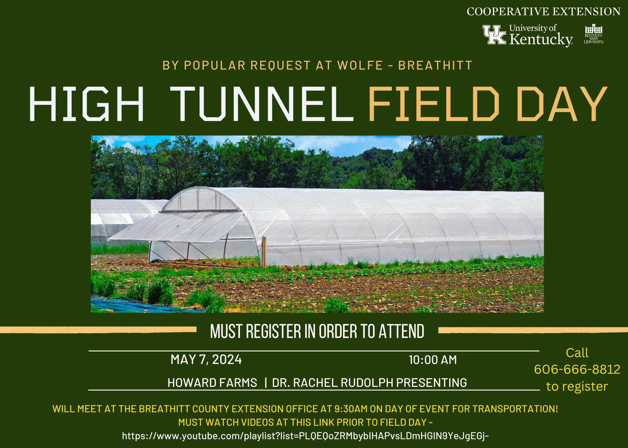 High Tunnel Field Day