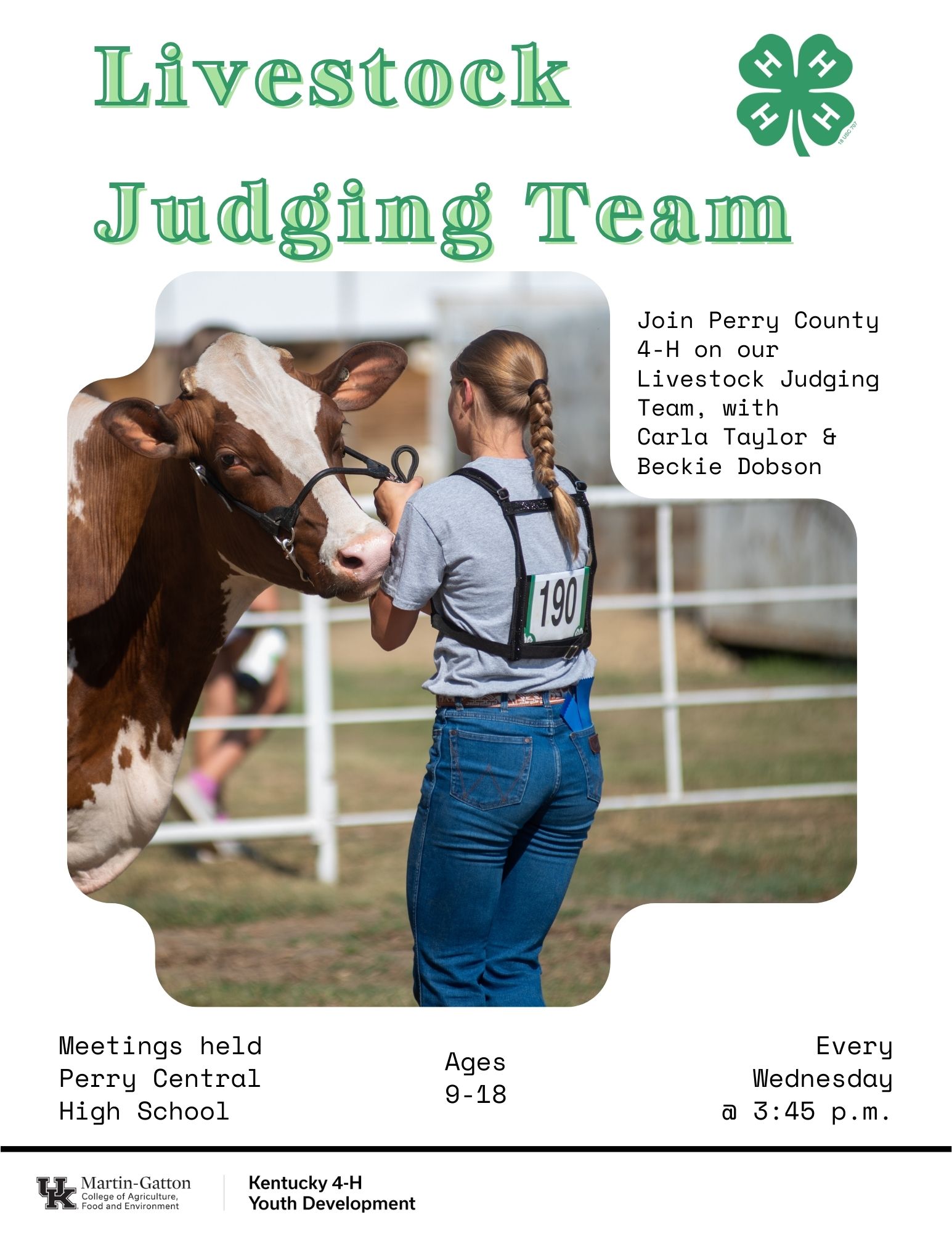 Livestock Judging Team Flyer