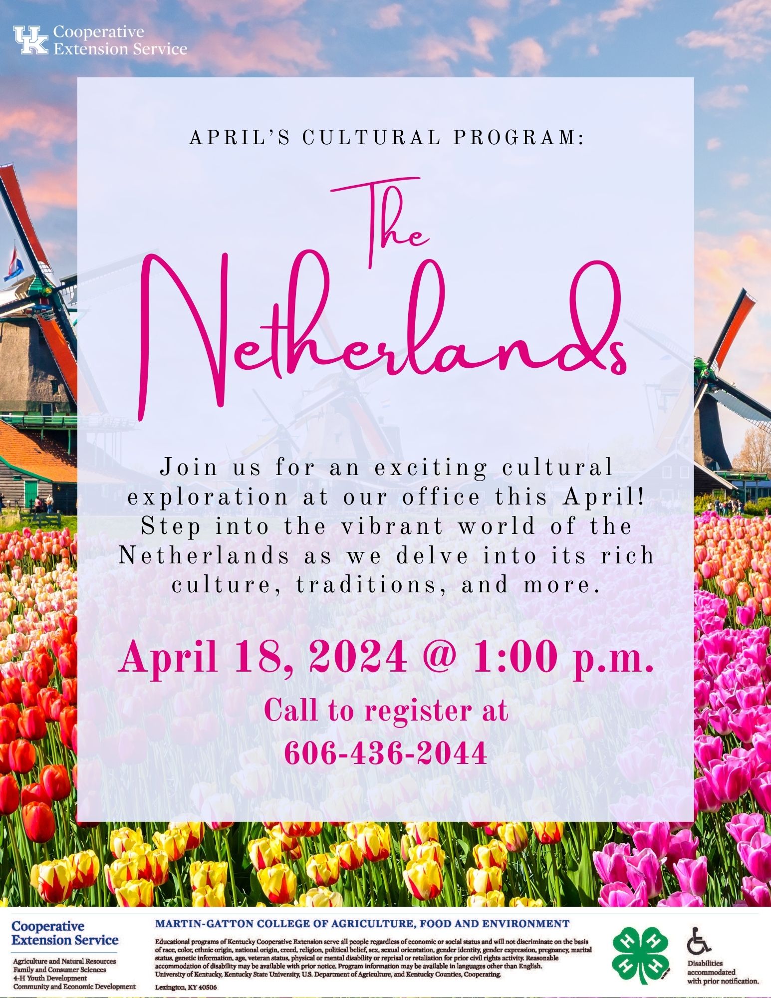 April Cultural Program