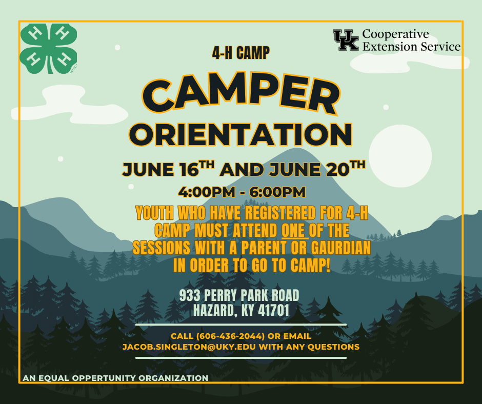 4-H Camp Orientation