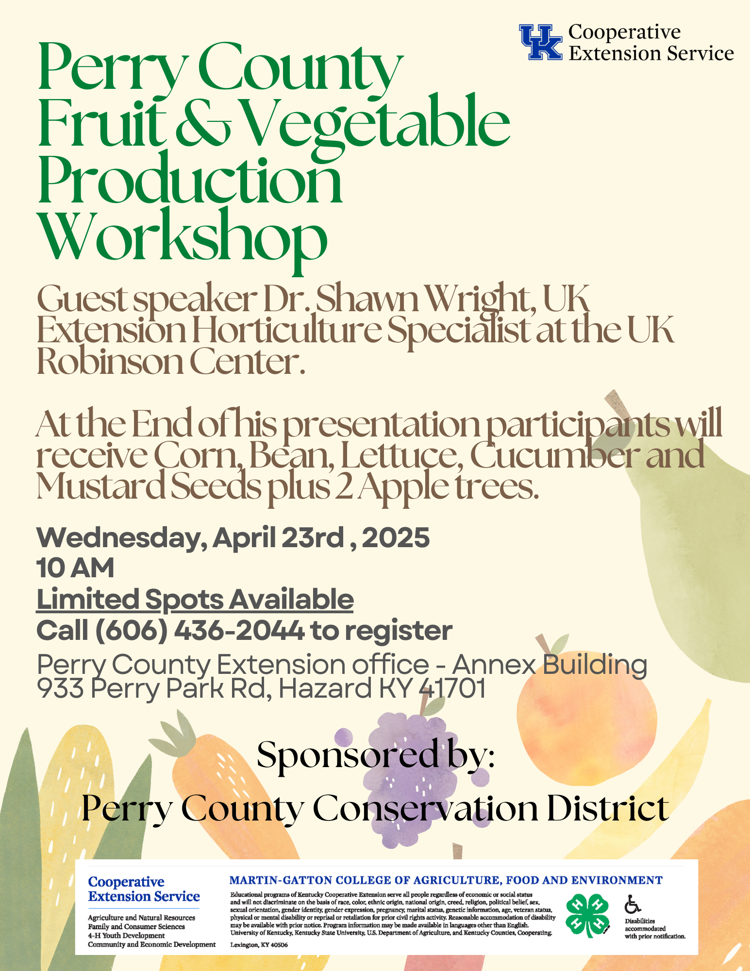 Fruit and Vegetable Production Workshop 