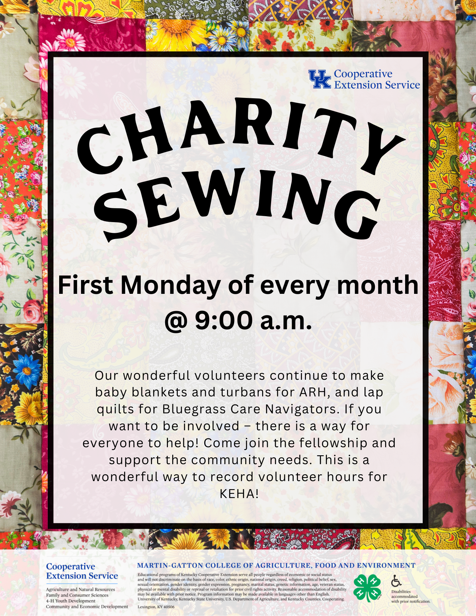 charity sewing