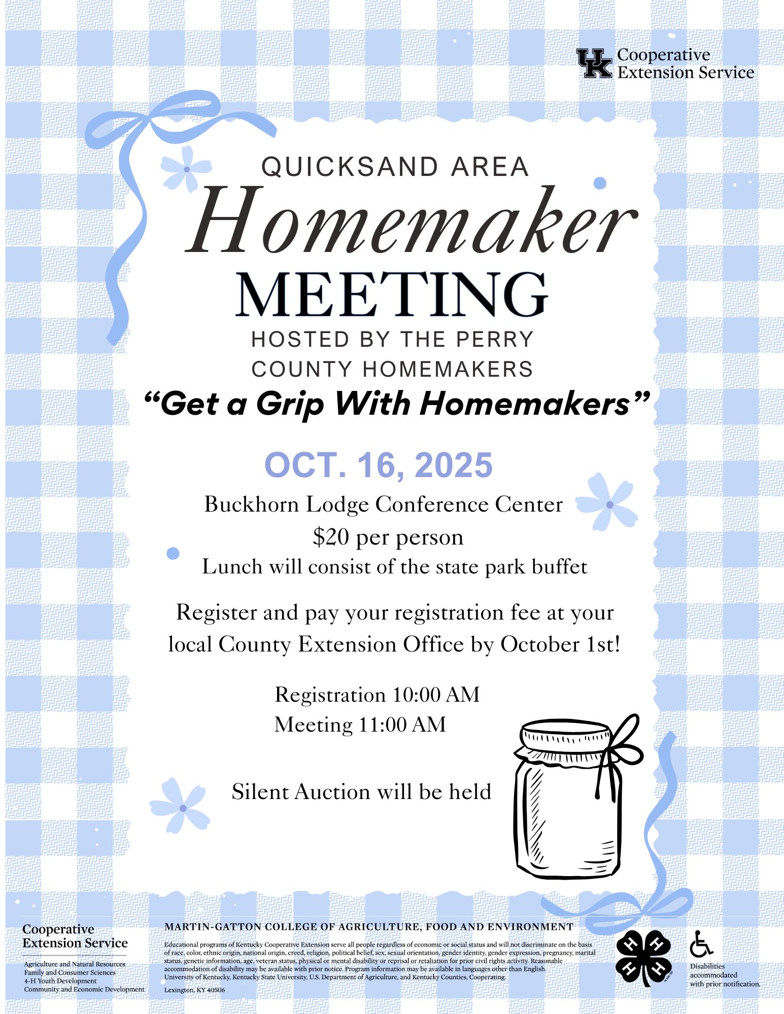 Quicksand Area Homemaker Meeting